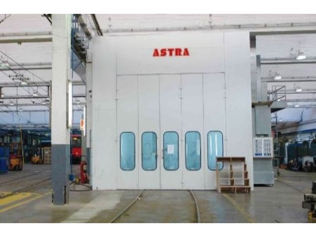 Cabine de peinture industrielle pour le secteur ferroviaire