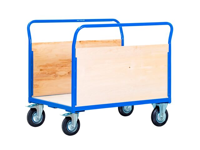 Chariot de transport extra grand avec 1 plateau et 2 parois latérales MW Tools SH50122L