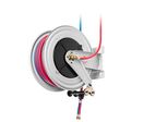 Enrouleur industriel pour soudure acétylène 25 m Ø 3/8 20 bars Acier laqué avec enroulement automatique et support mural fixe Raasm RA.8540.701