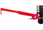Bras de levage pour chariot élévateur - 3000 kg - portée jusqu'à 3,7 m - Inclinaison réglable 0-26° - Avec crochet de levage MW Tools JIB3000D