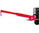 Bras de levage pour chariot élévateur - 3000 kg - portée jusqu'à 3,7 m - Inclinaison réglable 0-26° - Avec crochet de levage MW Tools JIB3000D
