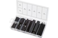 Assortiment de gaines thermo-rétractables noires (127 pcs)