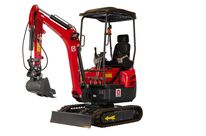 Mini-pelle 1,8 tonnes moteur Kubota 10,2 kW 3 cylindres avec bras pivotant et train de chenilles extensible MW Tools MG18F