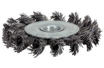 Brosse métallique circulaire Ø 125 mm à fils torsadés