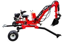 Mini-pelle tractable avec attelage - Rotation 360° moteur essence 15 ch MW Tools GMA360