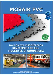 Gamme de DALLES PVC Industrielles / Professionnelles