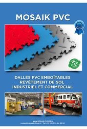 Gamme de DALLES PVC Industrielles / Professionnelles