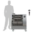 Chauffage Radiateur fioul professionnel mobile radiant infrarouge 10,4 kW motif en acier inoxydable 120-600 m³ Wifi Hipers WDP35IS