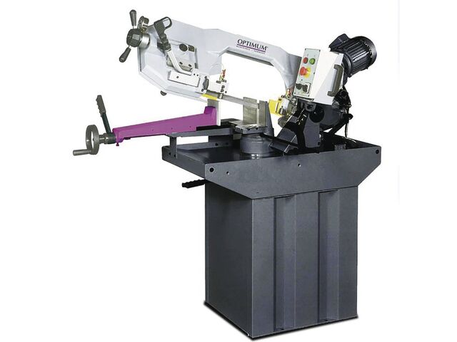 Scie à ruban pour métaux 0-60° capacité de coupe ronde 225 mm 1,1 kW 400V 2 vitesses 45/90 m/min hauteur lame 27 mm Optisaw S275N 400V
