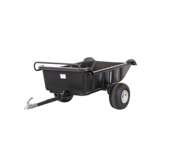 Remorque simple essieu 680 kg benne en plastique PE basculante 1750 x 1012 x 454 mm Torros AHR680P2