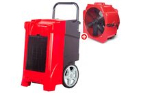 Pack déshumidificateur PRO 90L/Jour BDP90 + Ventilateur sécheur ø500mm MV500PPL MW Tools BDP90SETB