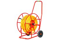 Chariot dévidoir avec 50m tuyau Tricotop pour tuyaux XL 3/4 19x26 mm robuste en acier MW Tools HS34PL