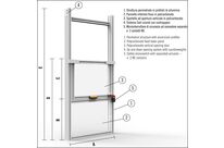 Carter écran de protection pour presse hydraulique avec double support Tecnopiu PPR 01/100