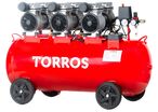 Compresseur silencieux sans huile cuve 100 L 2,2 kW / 3 Ch 480 L/min 10 bar 63 dB(A) 230V Torros TC1004810MS