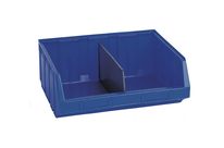 Bac à bec (BULL 4D) 345 x 205 x 164 mm double (P x L x H) - Bleu (séparateur en option)