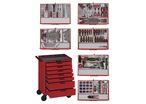Servante d'atelier complète pro 7 tiroirs 491 outils Teng Tools TCMM491NE