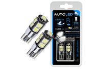 Ampoules LED T10 (W5W) Canbus / Anti-erreur 9 LEDS Blanc | AUTOLED