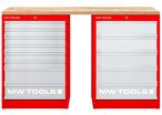 Établi modulaire Rubberwood avec 2 armoires à tiroirs 5T & 8T 1500 mm MW Tools MOD15L58R