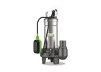Pompe à eaux chargées électrique - Boîtier inox et fonte - Capacité 31980 l/h - Hauteur de refoulement 19 m - 1,5 kW 230 V Cleancraft SDWP 15032 PRO