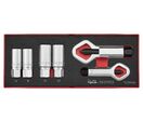 Set d&#039;extracteurs et de casse-écrous Foamx2 tray 6- 12mm 6 pièces Teng Tools TEZSN06