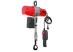 Palan électrique à chaîne 990 kg 3 m 850 W 230 V avec télécommande sans fil - Cycle de travail élevé MW Tools KT1003MR