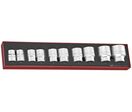Jeu de douilles Foamx4 tray 3/4'' 22-50 mm 6 pans 10 pièces Teng Tools TEX3410