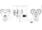 Chariot porte-palans 1 t avec entraînement par chaîne MW Tools HNRKG1T