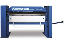 Plieuse de tôle manuelle largeur du travail 1520 mm épaisseurs jusque 2 mm segments en haut Metallkraft HSBM1520-20S
