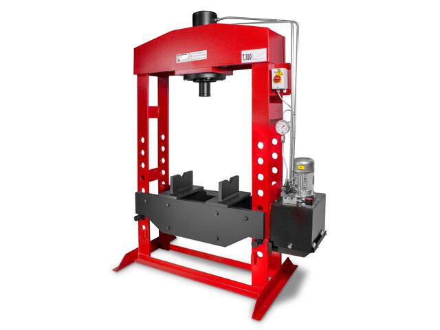 Presse hydraulique d&#039;atelier motorisée 100 t MW Tools AGMCPM100