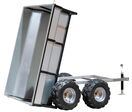 Remorque double essieu 4 roues 1000kg benne galvanisée basculante 1770x1070x580 mm Torros AHR1050B