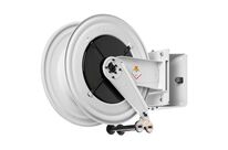 Enrouleur d&#039;eau chaude sans tuyau Ø 1 100 bars acier peint avec enroulement automatique et support mural pivotant Raasm RA.8550.200