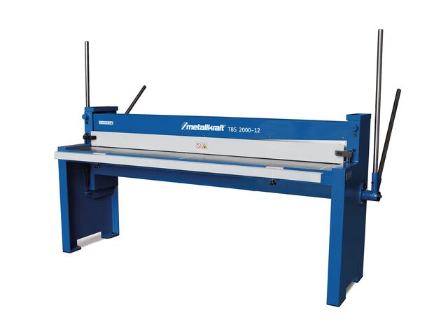 Cisaille guillotine manuelle largeur du travail 1500 mm épaisseur 1,5 mm avec butée 500 mm Metallkraft TBS1501-15