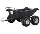 Remorque double essieu 550kg benne en plastique PE basculante 1600x826x475 mm Torros AHR550P4