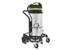 Aspirateur eau et poussière industriel avec système Flow Mix breveté - 50 litres cuve en acier inoxydable - 2 moteurs 2 kW 230 V - 72 dB(A) Cleancraft FLEXCAT250EOTPRO