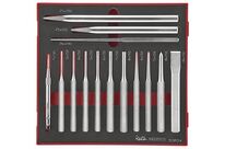 Jeu de burins et chasses Foam2 tray 14 pièces Teng Tools TEDPC14