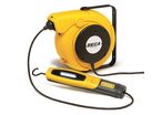 Enrouleur de câble baladeuse fluorescente14 m 2G 1,5 mm² 230V Polypropylène avec enrouleur automatique et support mural pivotant Zeca 5907/328 230V