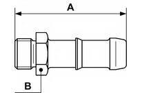 Jonction filetage cylindrique mâle - 2 gorges | JFT ZS