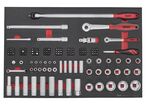 Set douilles et embouts Foam4x4 tray 1/4- 1/2 126 pièces Teng Tools TTESK126
