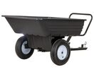 Remorque simple essieu 225 kg benne en plastique PE basculante 1016 x 838 x 270 mm Torros AHR225P2