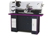 Tour à métaux d&#039;établi hauteur des pointes 150 mm entre-pointes 800 mm alésage 36 mm 1,1 kW 400V par engrenages Optiturn TU3008G