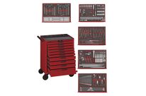 Servante rouge foam mini master set 10 tiroirs Teng Tools TCEMM385N10
