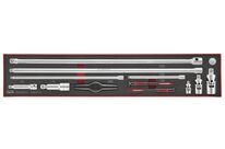 Jeu de rallonges Foamx4 tray 1/4- 3/8- 1/2 13 pièces Teng Tools TEXEXT13