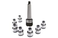 Ensemble porte-outils de taraudage à serrage rapide raccord CM3 y comprise 7 douilles de taraudage de M3 à M12 Vertex VQT-712