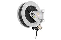 Enrouleur huile 15 m ø 1/2 150 bars Acier Peint/ABS avec enroulement automatique et support mural fixe Raasm RA.9430.402