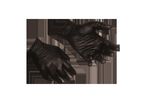 Gants de protection noirs jetables en nitrile taille XL