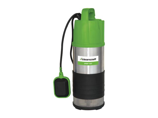 Pompe de refoulement submersible pour eaux claires capacité 6960 l/h hauteur de refoulement 42 m 1,1 kW 230 V Cleancraft SPWP 1107
