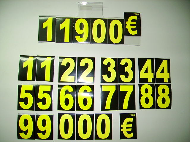 Prix interchangeable avec support translucide | APA FRANCE