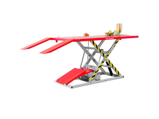 Pont moto/quad électrique professionnel 230V - 1,1kW - 1000kg 2250x1270mm MW Tools ESB1000W