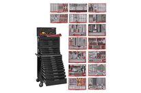 Servante d&#039;atelier black édition 1011 pièces Mega Master set Teng Tools TCMM1011NBK