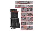 Servante d'atelier black édition 1011 pièces Mega Master set Teng Tools TCMM1011NBK